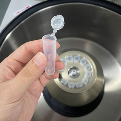 High Speed Blood Collection Tube 5ml ống nghiệm PP với đáy tròn và Cap Max RCF 50000xg