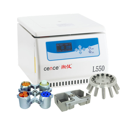 L550 Máy ly tâm tốc độ thấp 5500r/min 4x500ml Khả năng tách máu