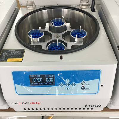 L550 Máy ly tâm tốc độ thấp 5500r/min 4x500ml Khả năng tách máu